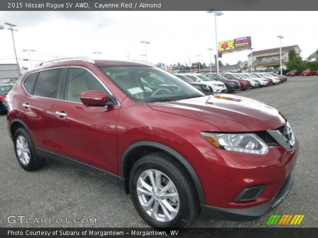 2015 Nissan Rogue SV AWD in Cayenne Red