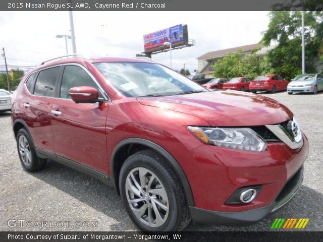 2015 Nissan Rogue SL AWD in Cayenne Red