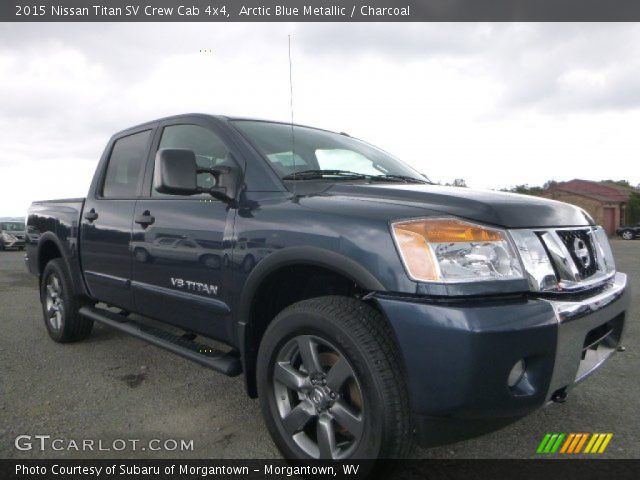2015 Nissan Titan SV Crew Cab 4x4 in Arctic Blue Metallic