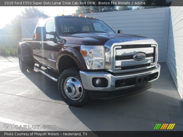 2016 Ford F350 Super Duty Lariat Crew Cab 4x4 DRW in Bronze Fire Metallic