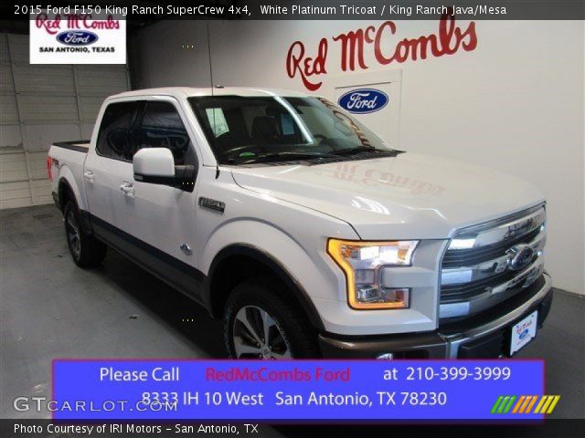2015 Ford F150 King Ranch SuperCrew 4x4 in White Platinum Tricoat