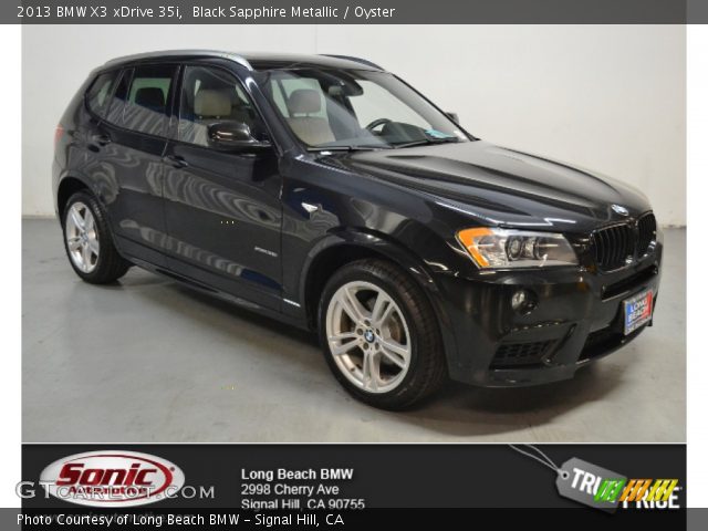 2013 BMW X3 xDrive 35i in Black Sapphire Metallic