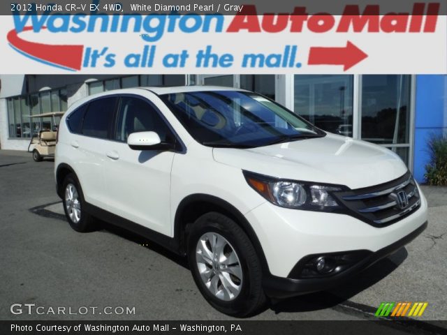 2012 Honda CR-V EX 4WD in White Diamond Pearl