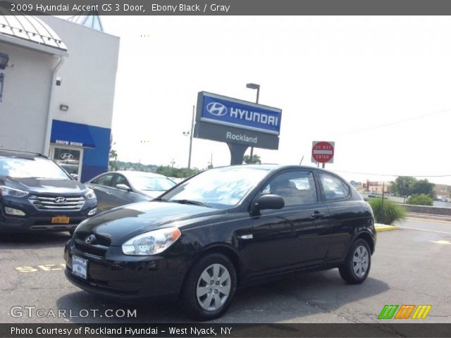 2009 Hyundai Accent GS 3 Door in Ebony Black