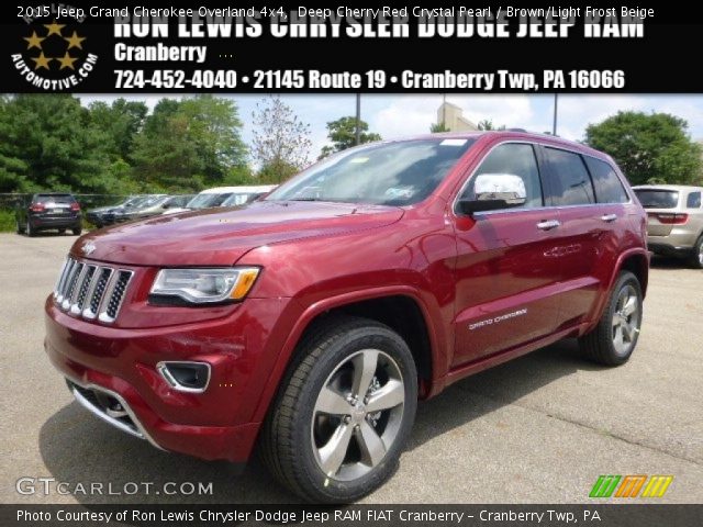 2015 Jeep Grand Cherokee Overland 4x4 in Deep Cherry Red Crystal Pearl