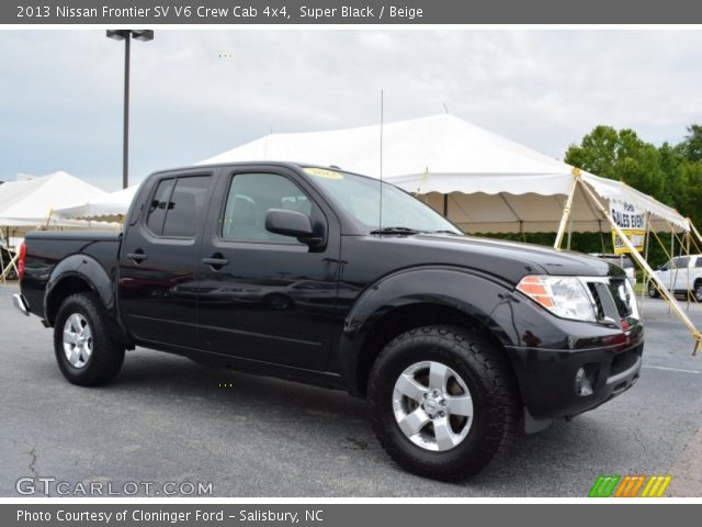 2013 Nissan Frontier SV V6 Crew Cab 4x4 in Super Black