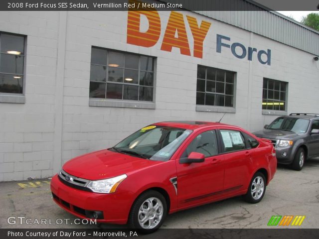 2008 Ford Focus SES Sedan in Vermillion Red