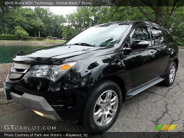 2008 Acura MDX Technology in Formal Black