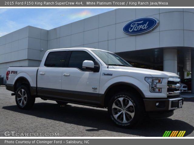 2015 Ford F150 King Ranch SuperCrew 4x4 in White Platinum Tricoat