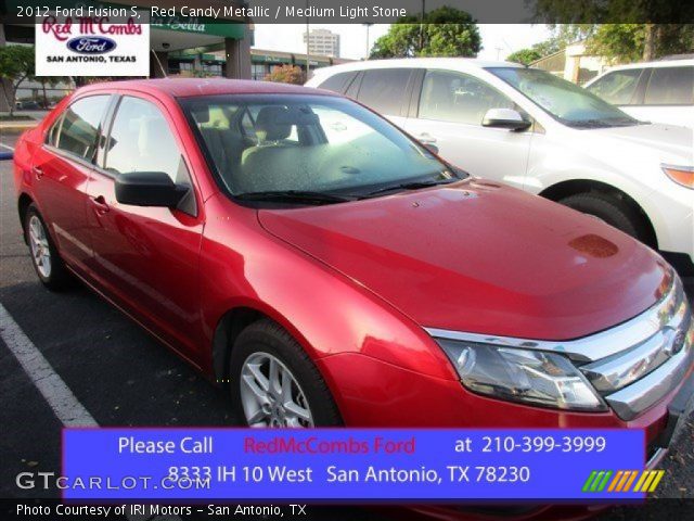2012 Ford Fusion S in Red Candy Metallic