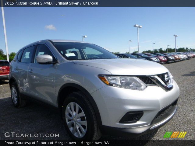 2015 Nissan Rogue S AWD in Brilliant Silver