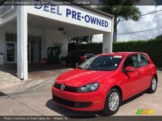 2012 Volkswagen Golf 4 Door in Tornado Red