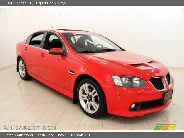 2008 Pontiac G8  in Liquid Red