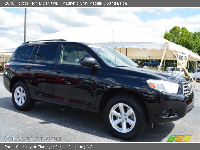 2008 Toyota Highlander 4WD in Magnetic Gray Metallic