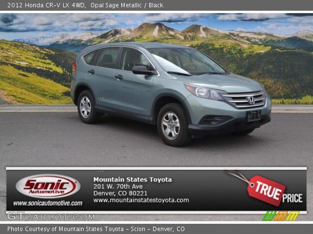 2012 Honda CR-V LX 4WD in Opal Sage Metallic