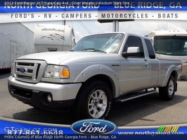 2011 Ford Ranger XLT SuperCab 4x4 in Silver Metallic