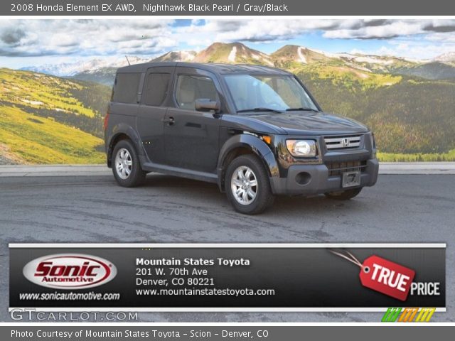 2008 Honda Element EX AWD in Nighthawk Black Pearl