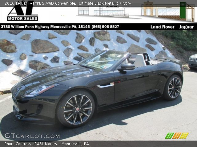 2016 Jaguar F-TYPE S AWD Convertible in Ultimate Black Metallic