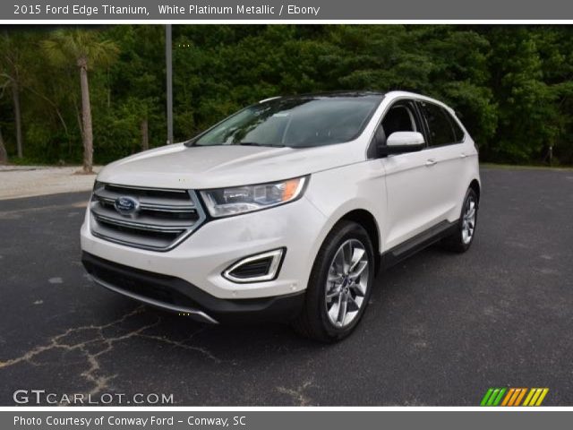 2015 Ford Edge Titanium in White Platinum Metallic