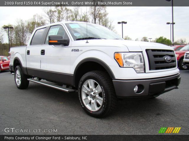 Oxford White 2009 Ford F150 Fx4 Supercrew 4x4 Black
