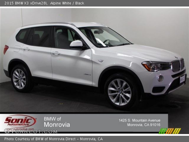 2015 BMW X3 xDrive28i in Alpine White