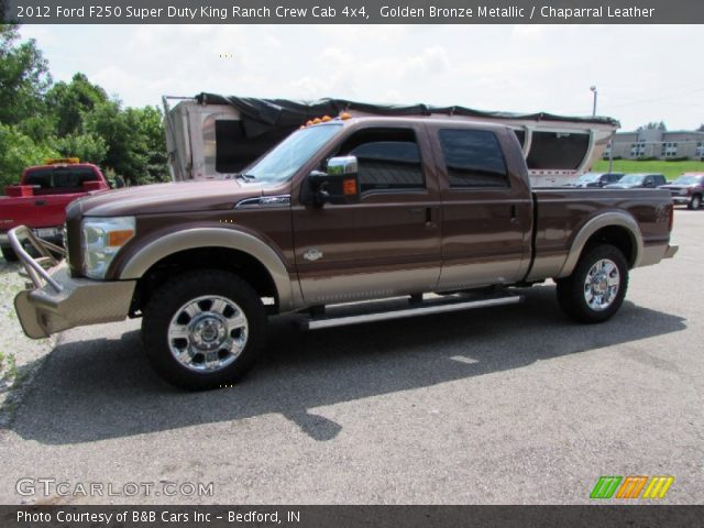 2012 Ford F250 Super Duty King Ranch Crew Cab 4x4 in Golden Bronze Metallic