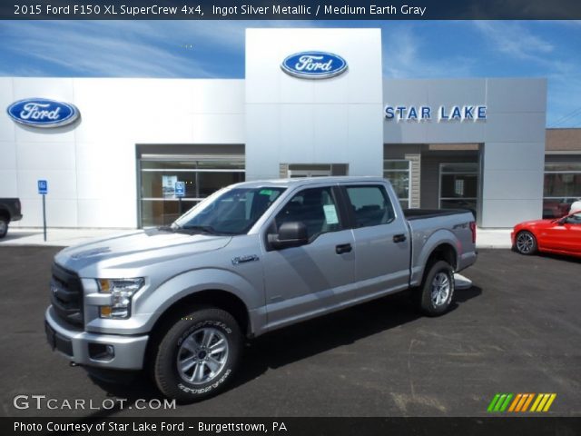 2015 Ford F150 XL SuperCrew 4x4 in Ingot Silver Metallic