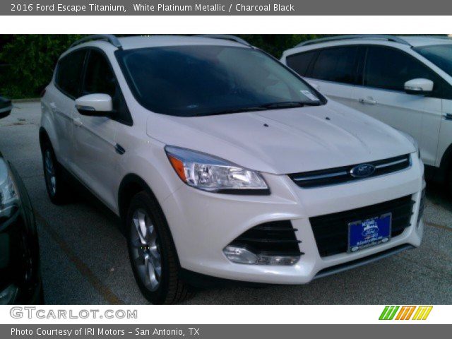 2016 Ford Escape Titanium in White Platinum Metallic