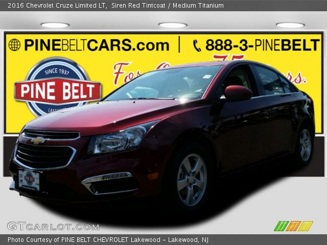 2016 Chevrolet Cruze Limited LT in Siren Red Tintcoat