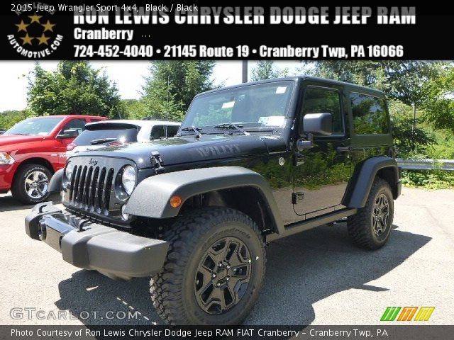 2015 Jeep Wrangler Sport 4x4 in Black