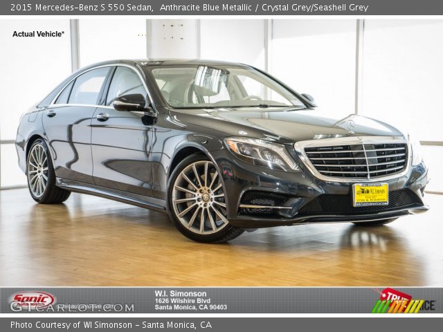 2015 Mercedes-Benz S 550 Sedan in Anthracite Blue Metallic