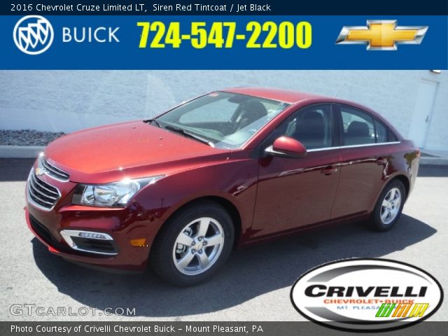 2016 Chevrolet Cruze Limited LT in Siren Red Tintcoat
