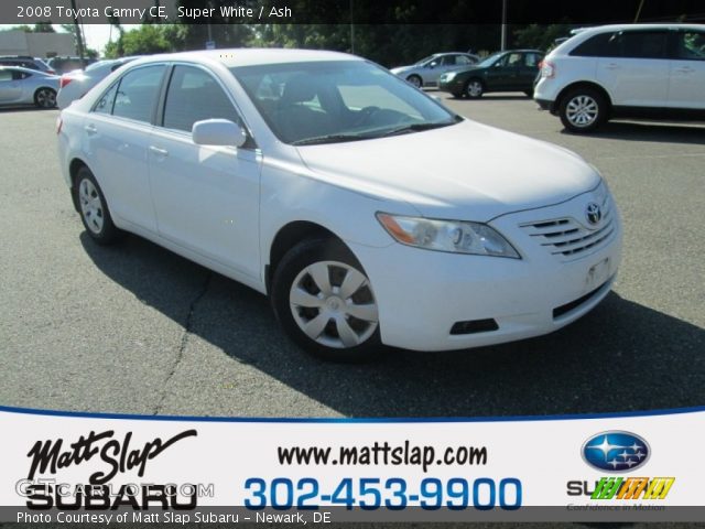 2008 Toyota Camry CE in Super White