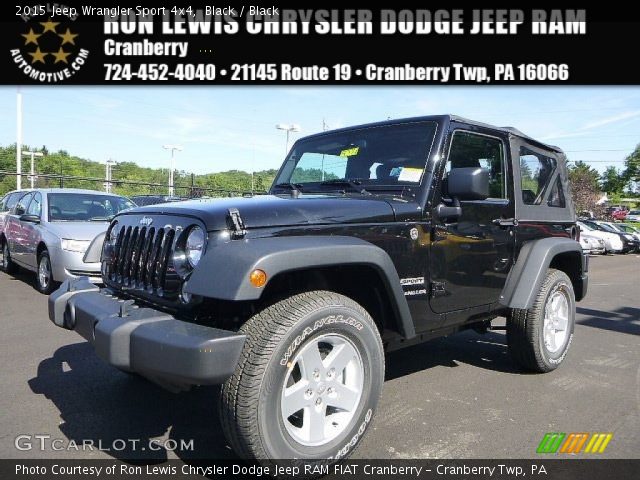 2015 Jeep Wrangler Sport 4x4 in Black