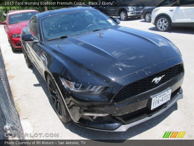 2015 Ford Mustang EcoBoost Premium Coupe in Black