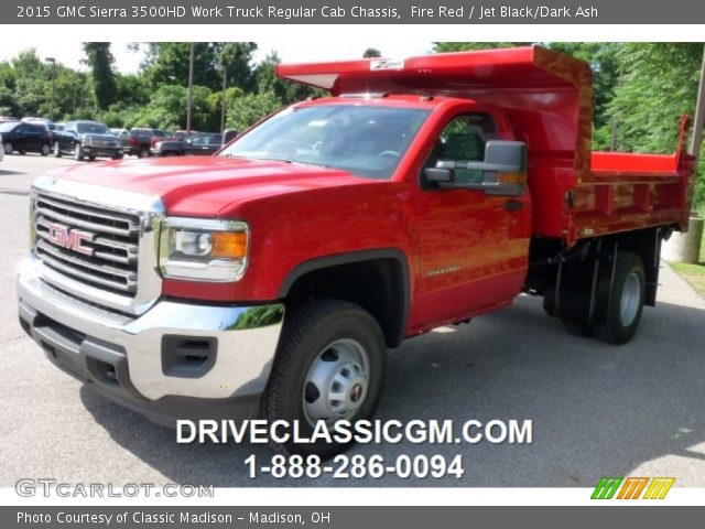 2015 GMC Sierra 3500HD Work Truck Regular Cab Chassis in Fire Red