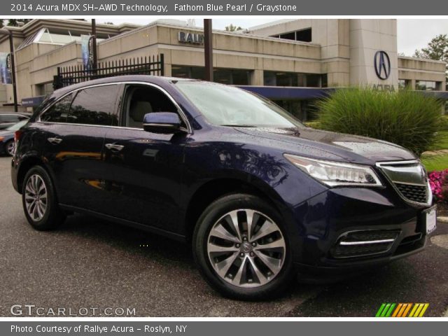 2014 Acura MDX SH-AWD Technology in Fathom Blue Pearl
