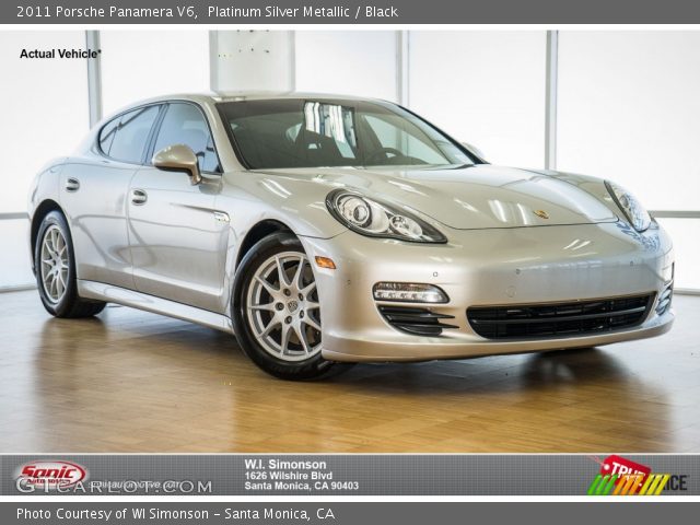 2011 Porsche Panamera V6 in Platinum Silver Metallic