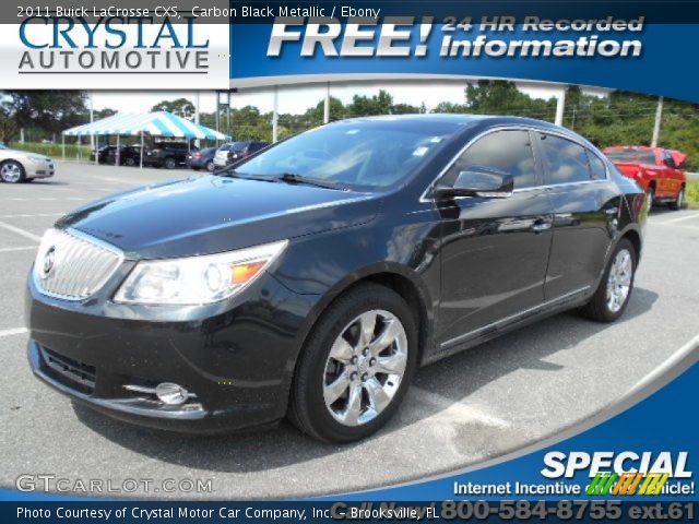 2011 Buick LaCrosse CXS in Carbon Black Metallic