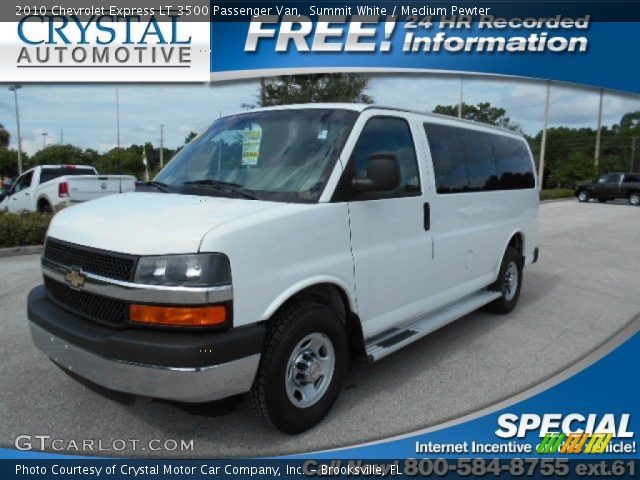 2010 Chevrolet Express LT 3500 Passenger Van in Summit White