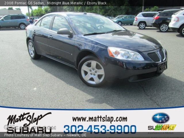 2008 Pontiac G6 Sedan in Midnight Blue Metallic