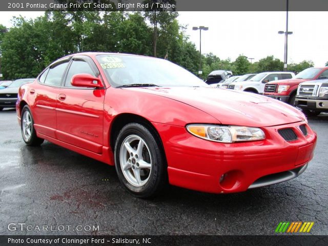2001 Pontiac Grand Prix GT Sedan in Bright Red