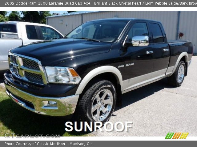 2009 Dodge Ram 1500 Laramie Quad Cab 4x4 in Brilliant Black Crystal Pearl