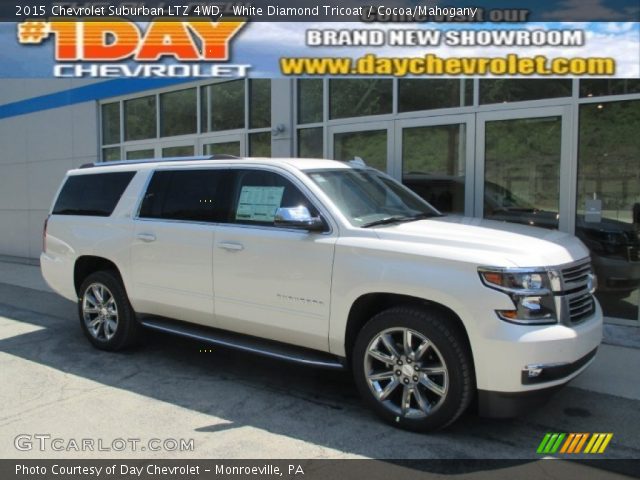 2015 Chevrolet Suburban LTZ 4WD in White Diamond Tricoat