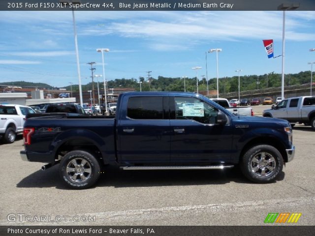 2015 Ford F150 XLT SuperCrew 4x4 in Blue Jeans Metallic