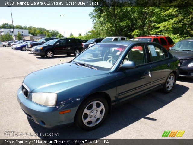 2003 Hyundai Elantra GLS Sedan in Ocean Blue