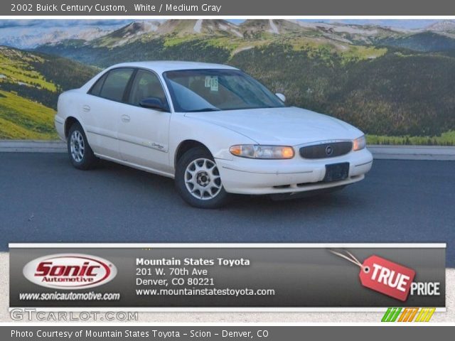 2002 Buick Century Custom in White