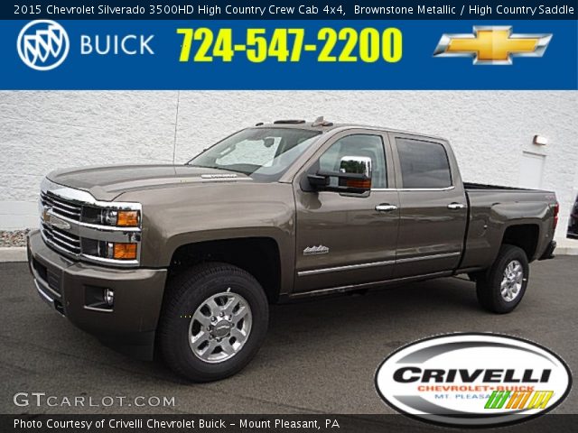 2015 Chevrolet Silverado 3500HD High Country Crew Cab 4x4 in Brownstone Metallic