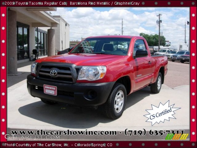 2009 Toyota Tacoma Regular Cab in Barcelona Red Metallic