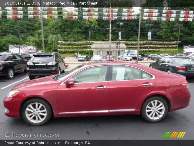 2010 Lexus ES 350 in Matador Red Mica